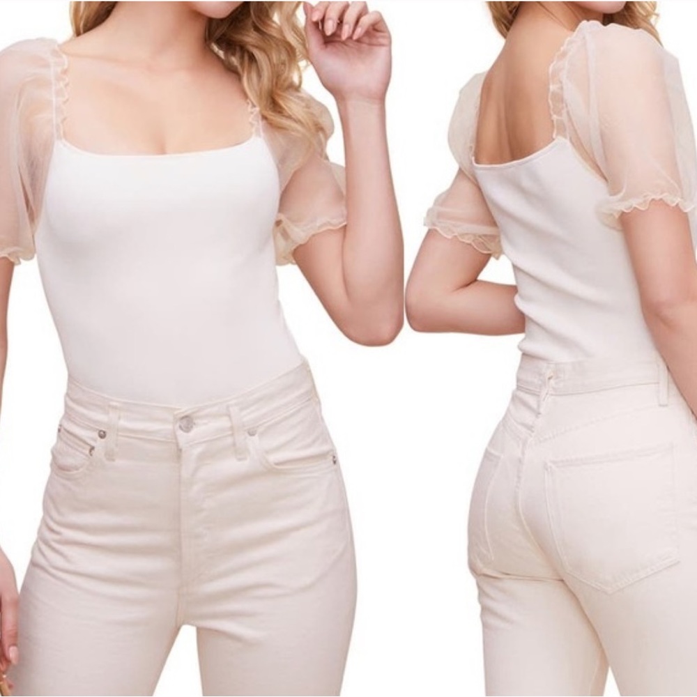 ASTR The Label Puff Sleeve Bodysuit